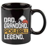 Granddad Pickleball Legend Dad Funny Great Gift 11oz C Handle Ceramic Mug