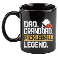 Granddad Pickleball Legend Dad Funny Great Gift 11oz C Handle Ceramic Mug
