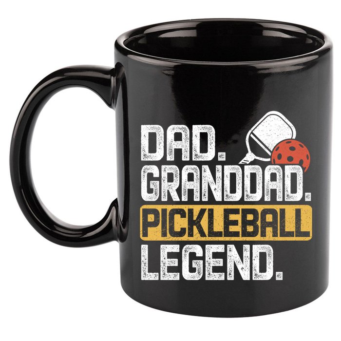 Granddad Pickleball Legend Dad Funny Great Gift 11oz C Handle Ceramic Mug