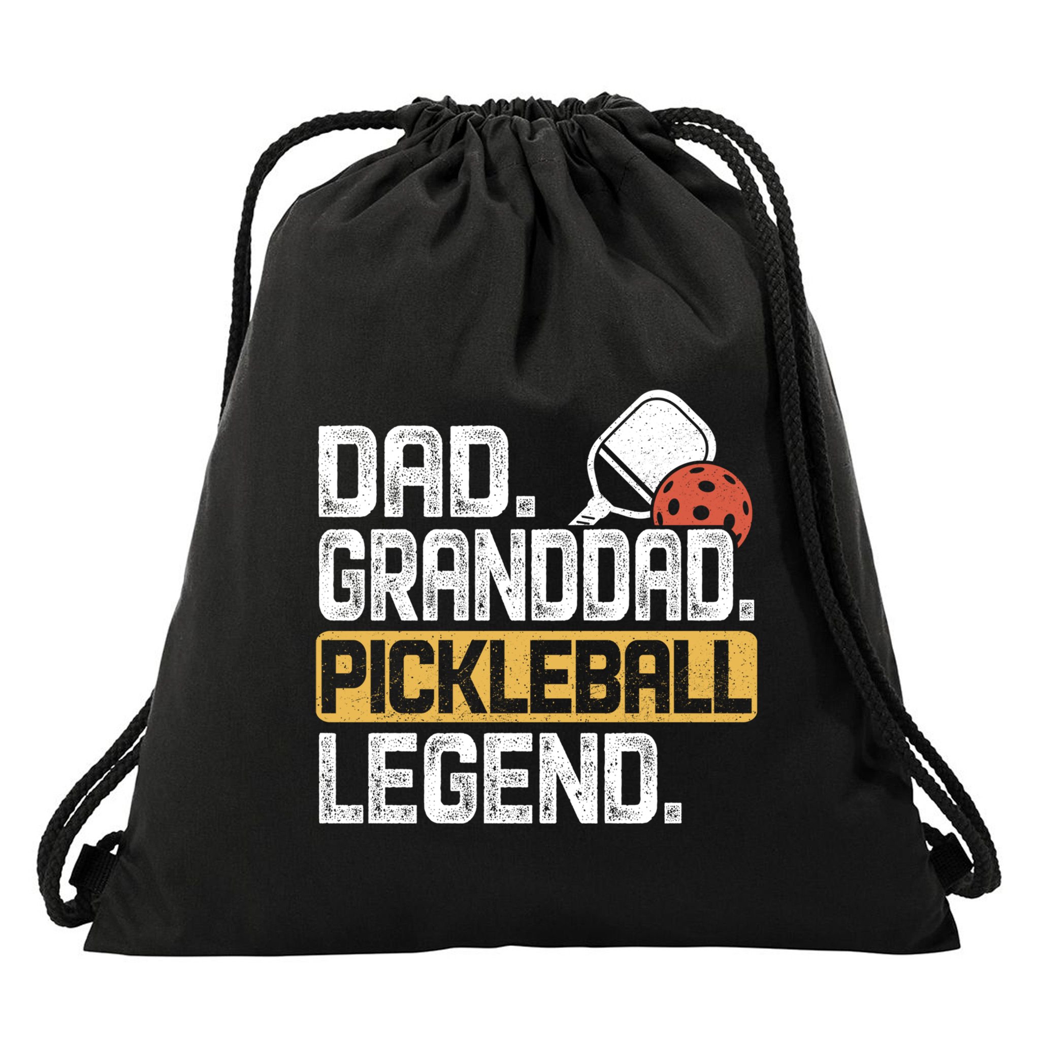 Granddad Pickleball Legend Dad Funny Great Gift Drawstring Bag
