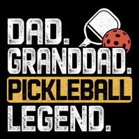 Granddad Pickleball Legend Dad Funny Great Gift Drawstring Bag