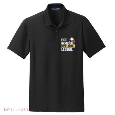 Granddad Pickleball Legend Dad Funny Great Gift Dry Zone Grid Polo