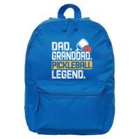 Granddad Pickleball Legend Dad Funny Great Gift 16 in Basic Backpack