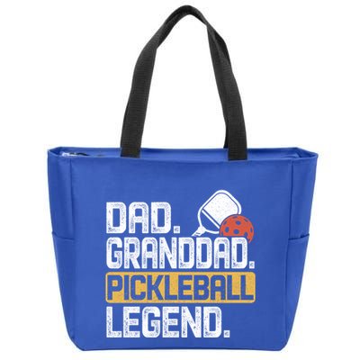 Granddad Pickleball Legend Dad Funny Great Gift Zip Tote Bag