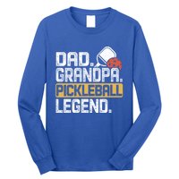 Grandpa Pickleball Legend Dad Funny Cool Gift Long Sleeve Shirt