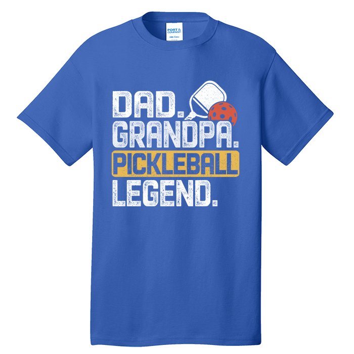 Grandpa Pickleball Legend Dad Funny Cool Gift Tall T-Shirt