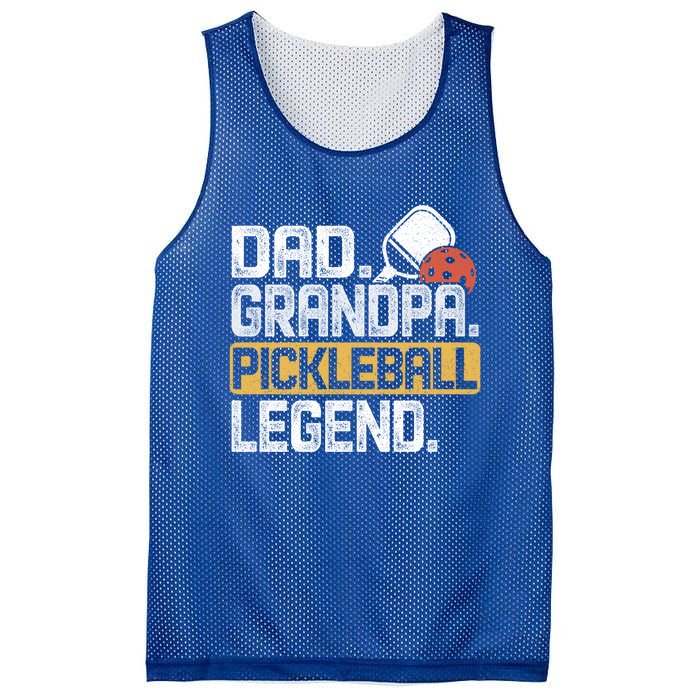 Grandpa Pickleball Legend Dad Funny Cool Gift Mesh Reversible Basketball Jersey Tank