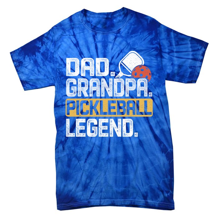 Grandpa Pickleball Legend Dad Funny Cool Gift Tie-Dye T-Shirt