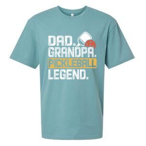 Grandpa Pickleball Legend Dad Funny Cool Gift Sueded Cloud Jersey T-Shirt