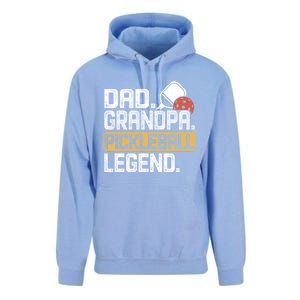 Grandpa Pickleball Legend Dad Funny Cool Gift Unisex Surf Hoodie