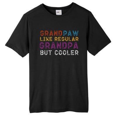 Grand Paw Like A Regular Grandpa But Cooler Gift Father Day Meaningful Gift Tall Fusion ChromaSoft Performance T-Shirt