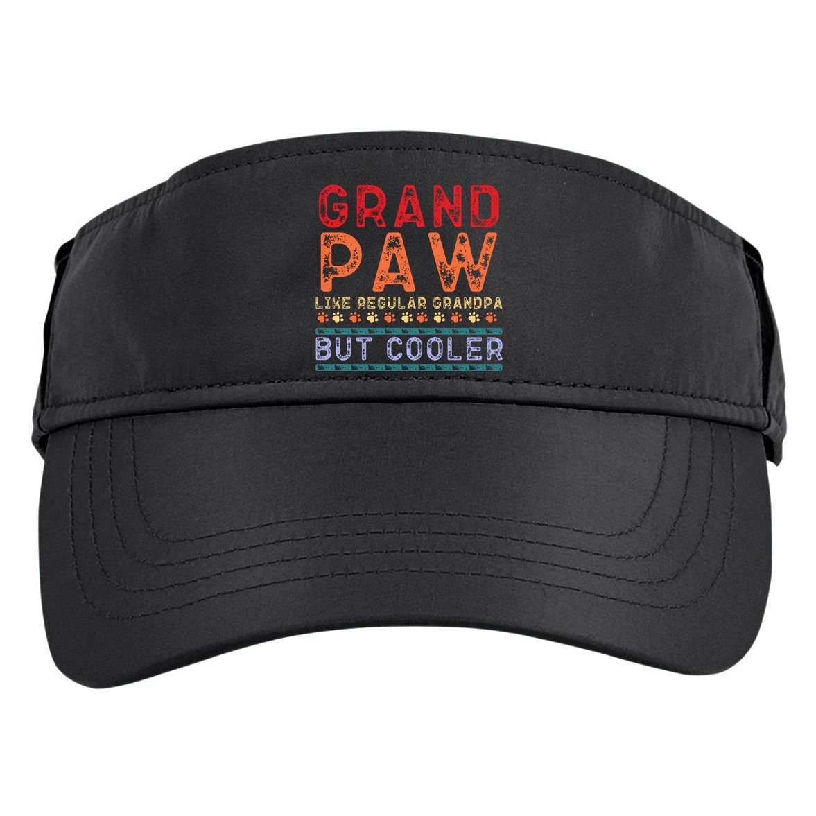 Grand Paw Like A Regular Grandpa But Cooler Funny Gift Father Day Gift Adult Drive Performance Visor
