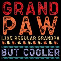 Grand Paw Like A Regular Grandpa But Cooler Funny Gift Father Day Gift Wool Snapback Cap