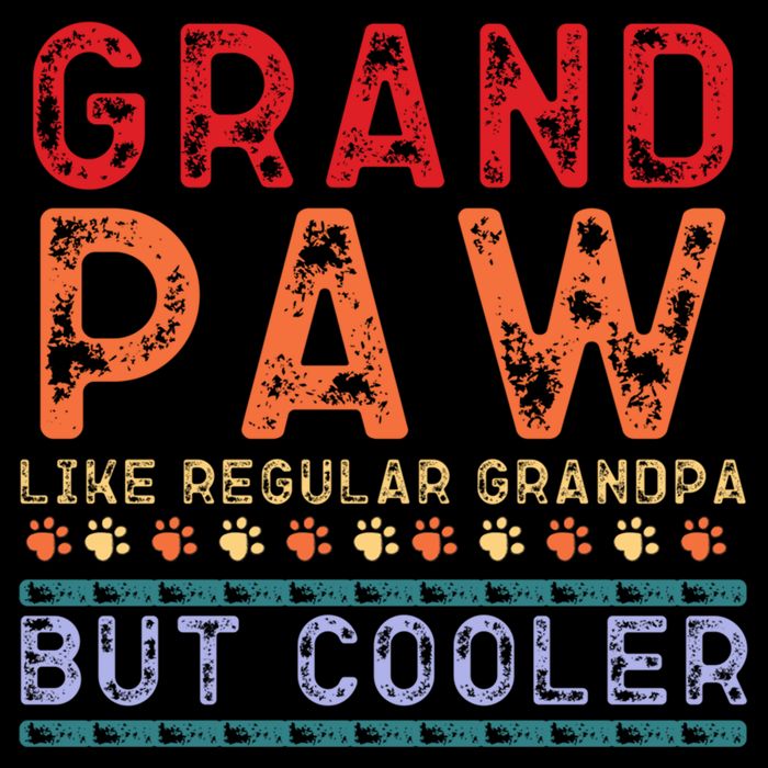 Grand Paw Like A Regular Grandpa But Cooler Funny Gift Father Day Gift Wool Snapback Cap