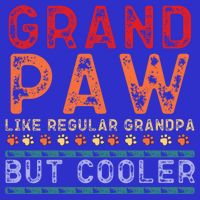 Grand Paw Like A Regular Grandpa But Cooler Funny Gift Father Day Gift 16 in Basic Backpack