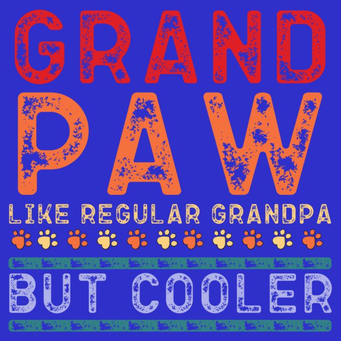 Grand Paw Like A Regular Grandpa But Cooler Funny Gift Father Day Gift 16 in Basic Backpack