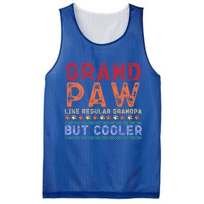 Grand Paw Like A Regular Grandpa But Cooler Funny Gift Father Day Gift Mesh Reversible Basketball Jersey Tank