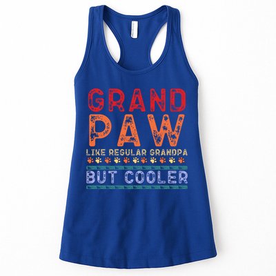 Grand Paw Like A Regular Grandpa But Cooler Funny Gift Father Day Gift Womens Tank Top