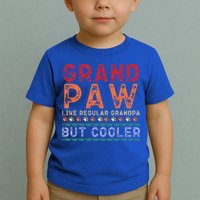 Grand Paw Like A Regular Grandpa But Cooler Funny Gift Father Day Gift Toddler T-Shirt