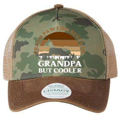 Grand Paw Like A Regular Grandpa But Cooler Meaningful Gift Father Day Gift Legacy Tie Dye Trucker Hat