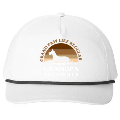 Grand Paw Like A Regular Grandpa But Cooler Meaningful Gift Father Day Gift Snapback Five-Panel Rope Hat