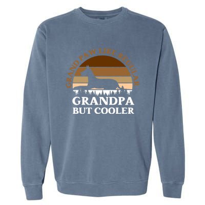 Grand Paw Like A Regular Grandpa But Cooler Meaningful Gift Father Day Gift Garment-Dyed Sweatshirt