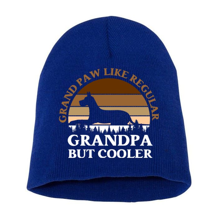 Grand Paw Like A Regular Grandpa But Cooler Meaningful Gift Father Day Gift Short Acrylic Beanie