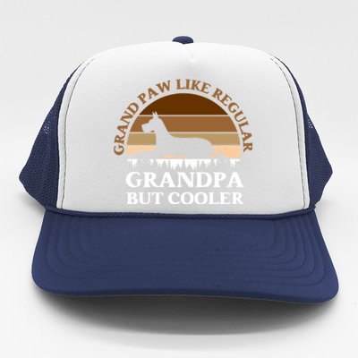 Grand Paw Like A Regular Grandpa But Cooler Meaningful Gift Father Day Gift Trucker Hat