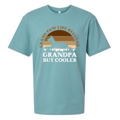 Grand Paw Like A Regular Grandpa But Cooler Meaningful Gift Father Day Gift Sueded Cloud Jersey T-Shirt