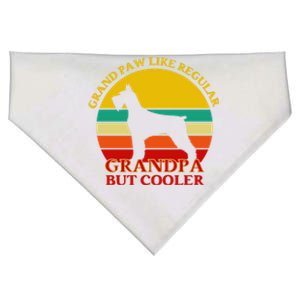 Grand Paw Like A Regular Grandpa But Cooler Gift Father Day Cool Gift USA-Made Doggie Bandana