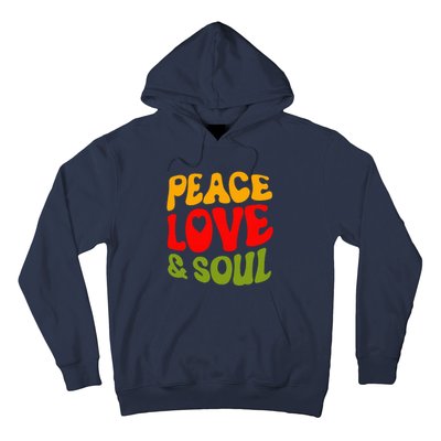 Groovy Peace Love & Soul R&B Music Retro Vintage 90s Lovers Hoodie