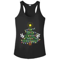 Groovy Peace Love Xmas Hippie Santa Claus Funny Christmas Ladies PosiCharge Competitor Racerback Tank