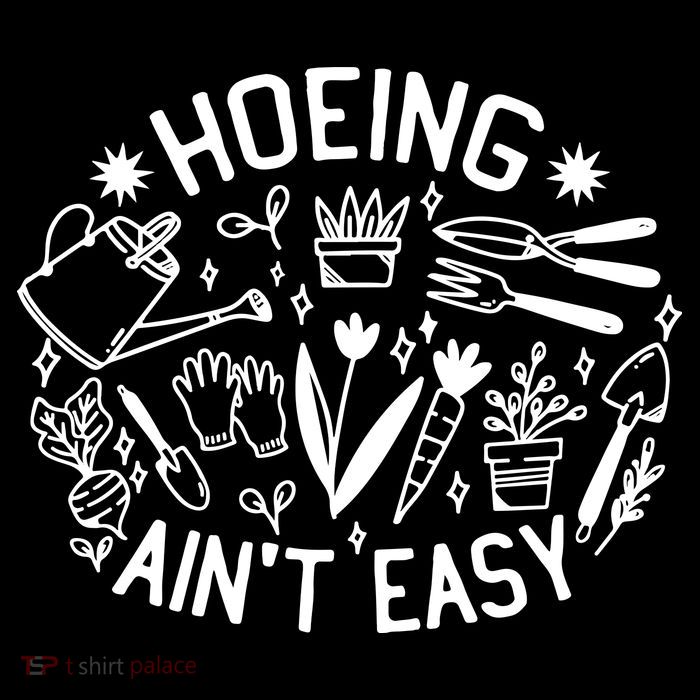 Gardener Plant Lover Hoeing Aint Easy Sustainable Bucket Hat