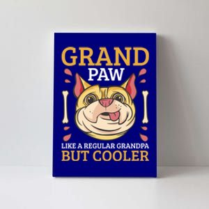 Grand Paw Like A Regular Grandpa But Cooler Gift Canvas