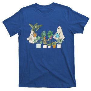 Ghost Plant Lady Retro Halloween Plants Spooky Mom Cool Gift T-Shirt