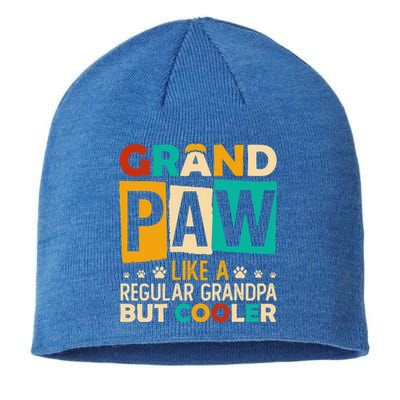 Grand Paw Like A Regular Grandpa But Cooler Gift Sustainable Beanie