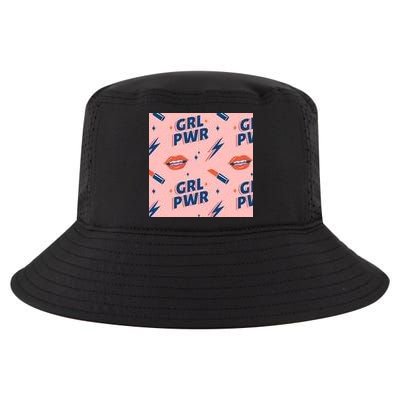 Girl Pwr Lipstick Women's Day Cool Comfort Performance Bucket Hat