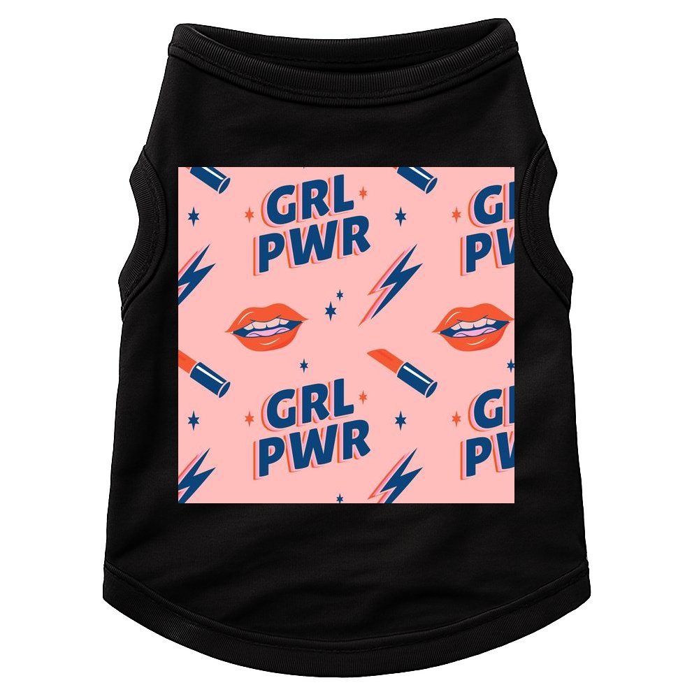 Girl Pwr Lipstick Women's Day Doggie Tank