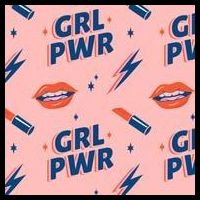 Girl Pwr Lipstick Women's Day Doggie Tank