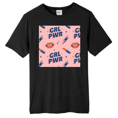 Girl Pwr Lipstick Women's Day Tall Fusion ChromaSoft Performance T-Shirt