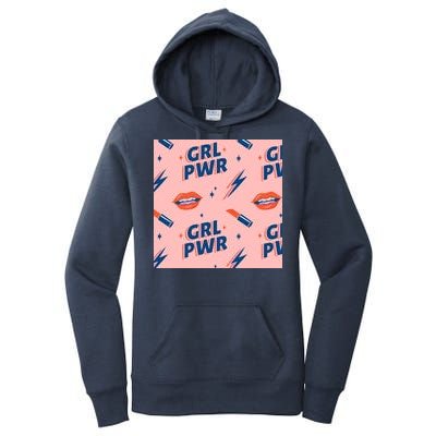 Girl Pwr Lipstick Women's Day Women's Pullover Hoodie