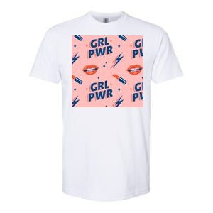 Girl Pwr Lipstick Women's Day Softstyle CVC T-Shirt