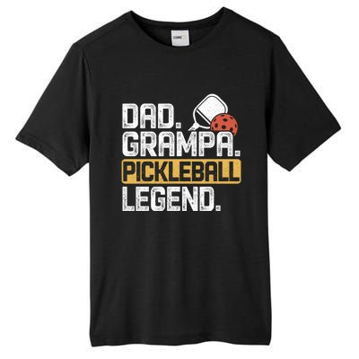 Grampa Pickleball Legend Dad Funny Meaningful Gift Tall Fusion ChromaSoft Performance T-Shirt