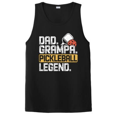 Grampa Pickleball Legend Dad Funny Meaningful Gift PosiCharge Competitor Tank