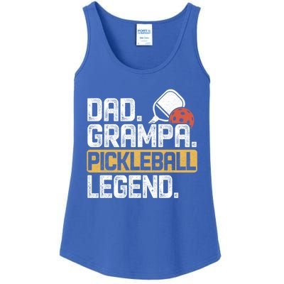 Grampa Pickleball Legend Dad Funny Meaningful Gift Ladies Essential Tank