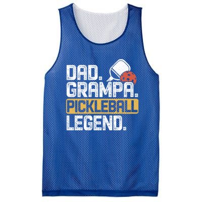 Grampa Pickleball Legend Dad Funny Meaningful Gift Mesh Reversible Basketball Jersey Tank