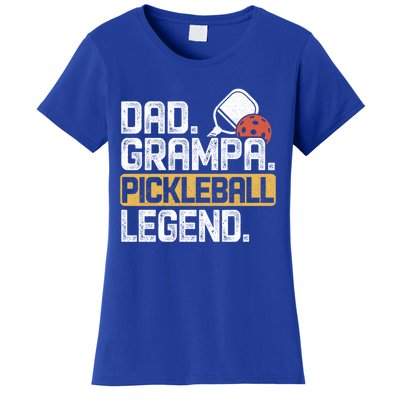 Grampa Pickleball Legend Dad Funny Meaningful Gift Women's T-Shirt