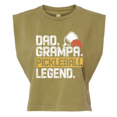 Grampa Pickleball Legend Dad Funny Meaningful Gift Garment-Dyed Women's Muscle Tee