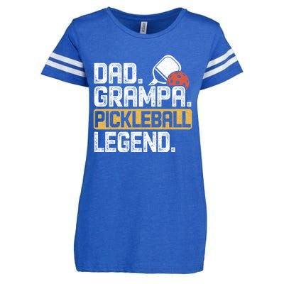 Grampa Pickleball Legend Dad Funny Meaningful Gift Enza Ladies Jersey Football T-Shirt