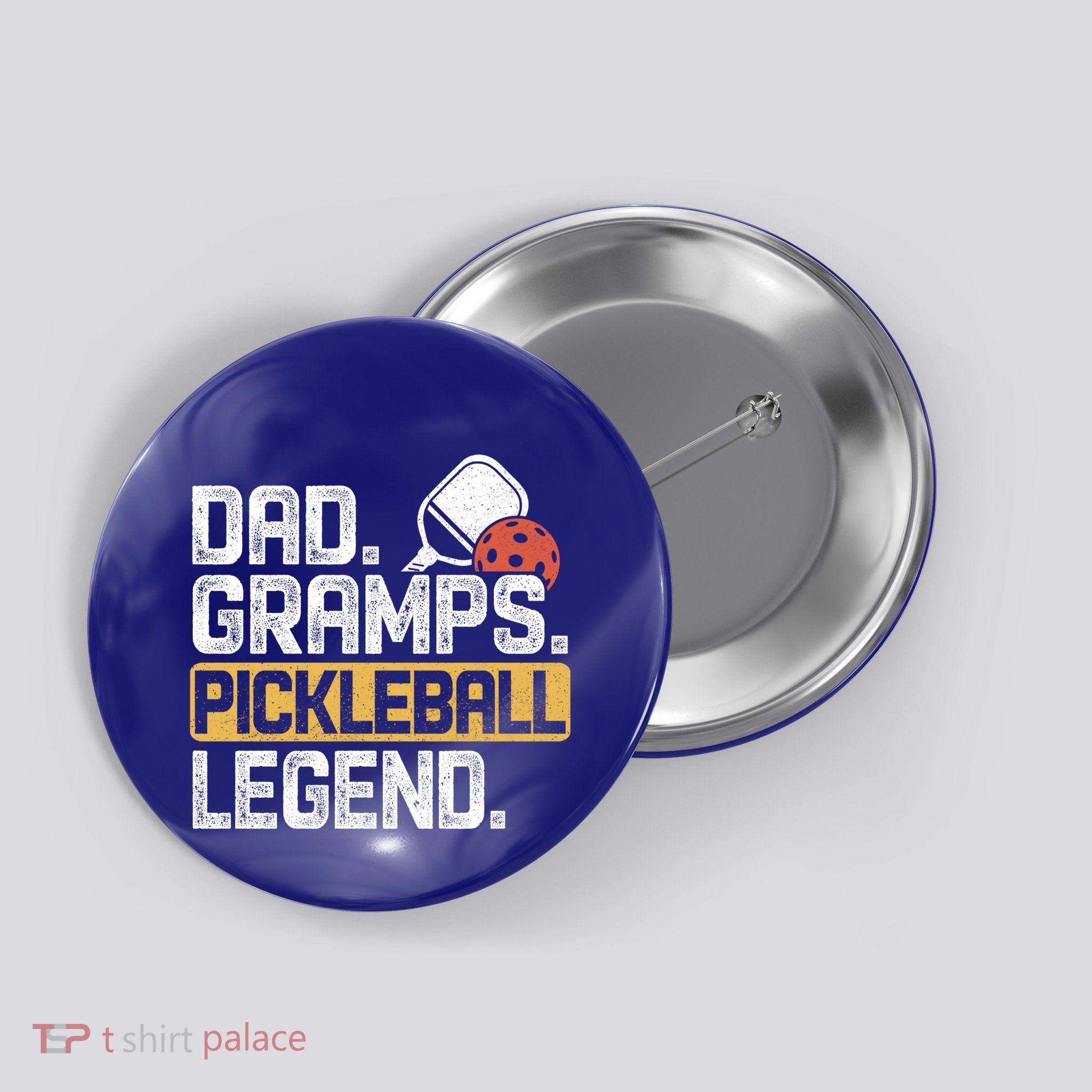 Gramps Pickleball Legend Dad Funny Cute Gift Button